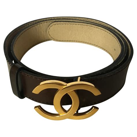 chanel mens leather belts|authentic chanel belt.